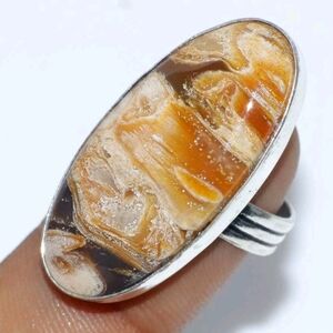 Crazy Lace Agate Gemstone 925 Sterling Silver Handmade Ring